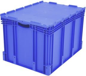 Bito Eurostapelbehälter XL mit Deckel XLD86521, Blau, B/T/H: 80 x 60 x 53,8 cm - Bild 1
