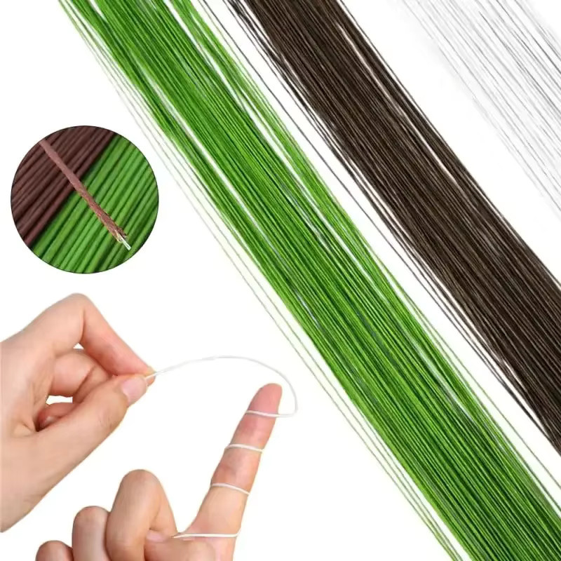 Selbstklebendes Blumenband aus Papier in Weiß für Floristik-DIY und Hochzeitsdekoration - Bild 3