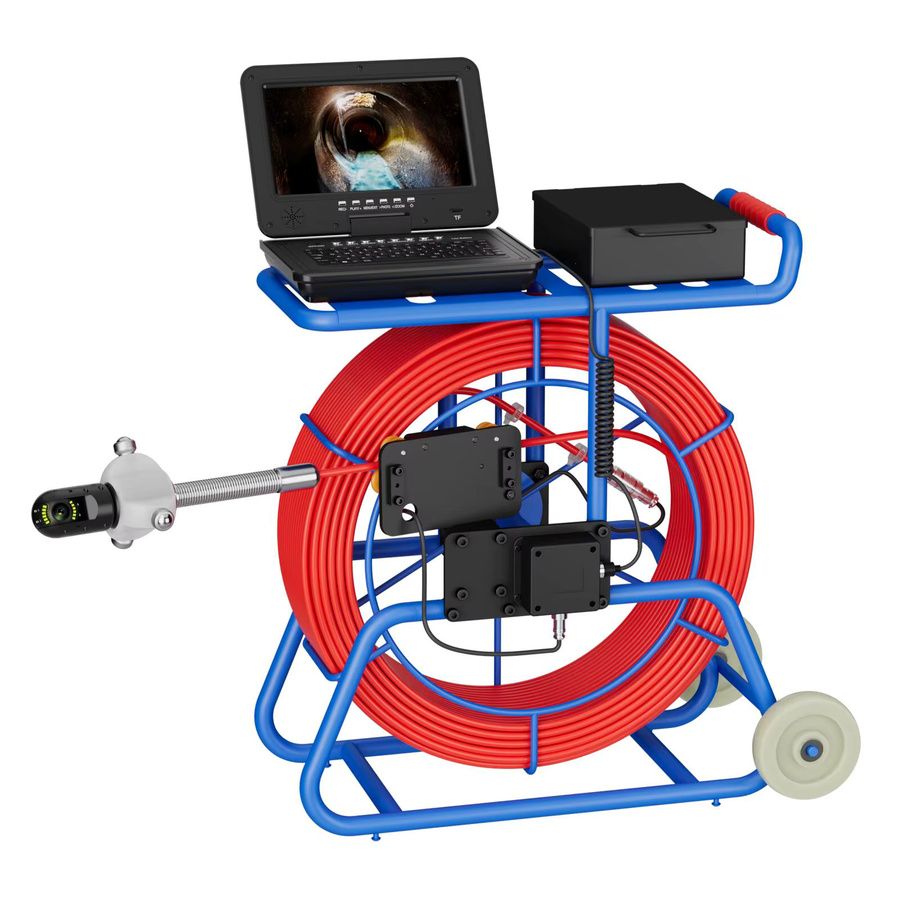 GAMWATER Rohrinspektionskamera mit 10 Zoll IPS AHD 1080P Display, 50 mm Kanalkamera mit 360 Grad Sicht, 50 bis 100 m Kabel und 512 Hz Ortungsgerät, wasserdicht nach IP68, multicolour - Bild 2