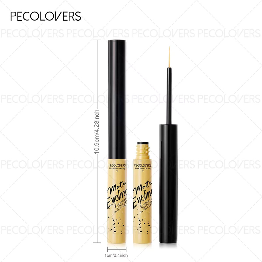 Flüssiger Eyeliner, Weiß, Matt, Unisex - Bild 3