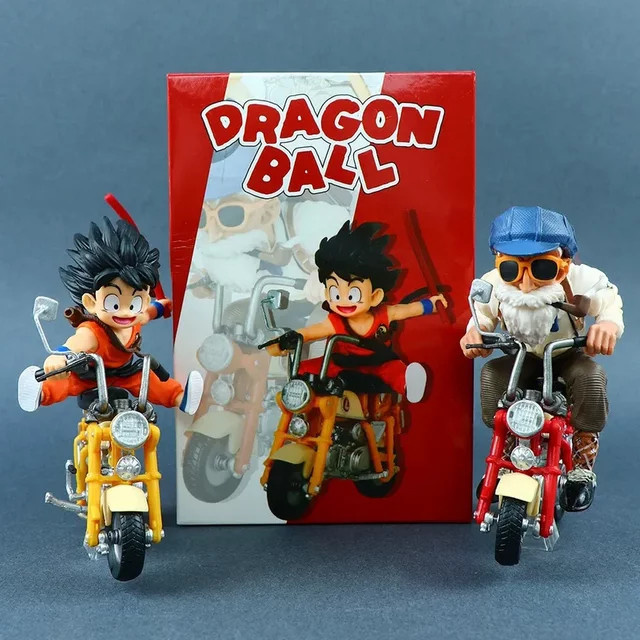 Bandai Dragon Ball Z Son Goku, Meister Roshi, Kame Sennin Motorrad, PVC-Actionfiguren - Bild 1