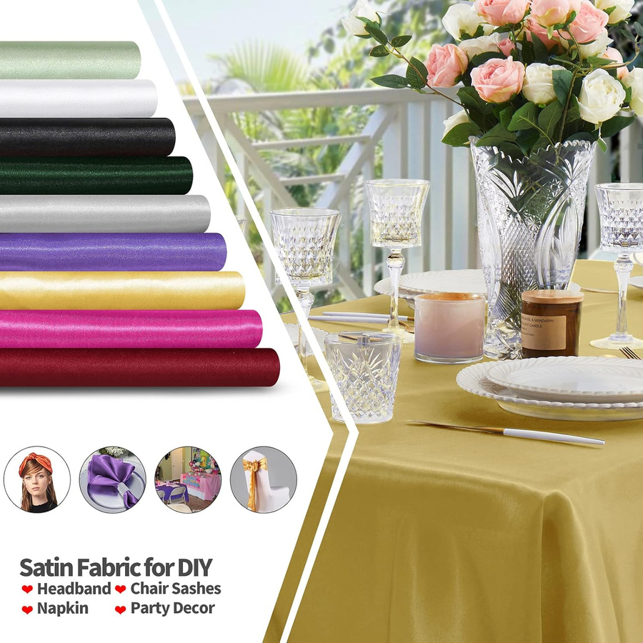 Satin Stoff Meterware in Dunkelgrün, Glänzender Luxus Metallic Stoff für Polsterfutter, Vorhänge und DIY-Bastelarbeiten, Breite: 145 cm - Bild 5