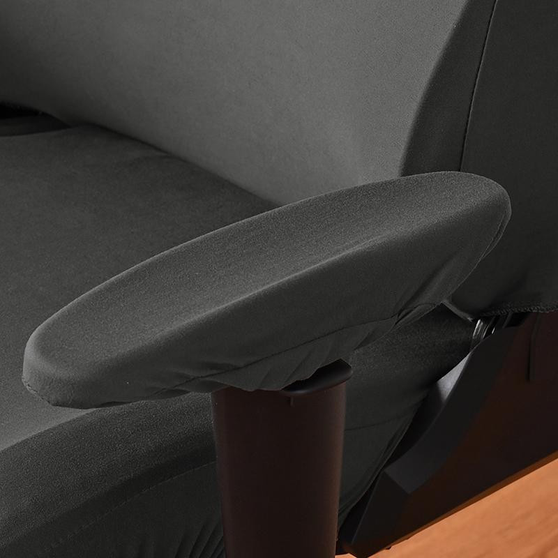 4er-Set elastische Gaming-Sessel-Sitzbezüge aus Polyester in Schwarz, schmutzabweisende Stretch-Bezüge für Büro- und Computerstühle - Bild 3