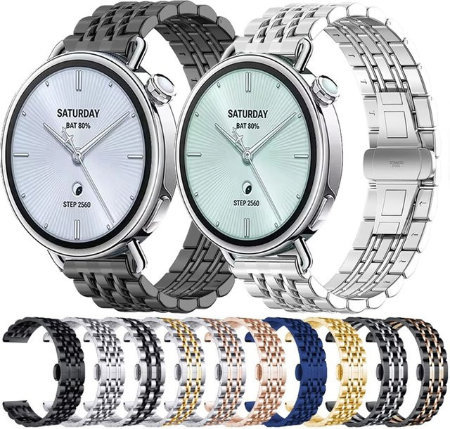 Uhrenarmband Edelstahl, Silber, Unisex - Bild 1