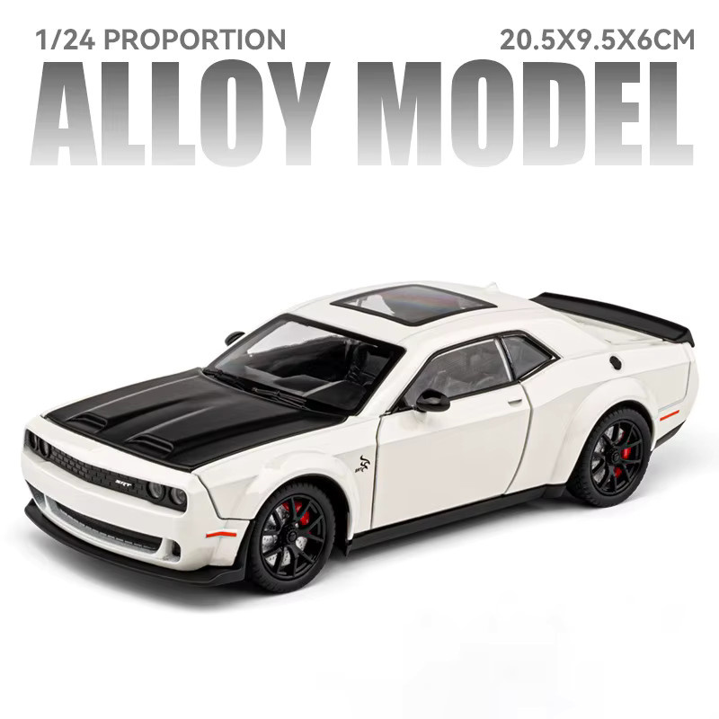 Platinum Challenger, Muscle Car Modell, 1:24, Metall, mit Sound und Licht - Bild 3