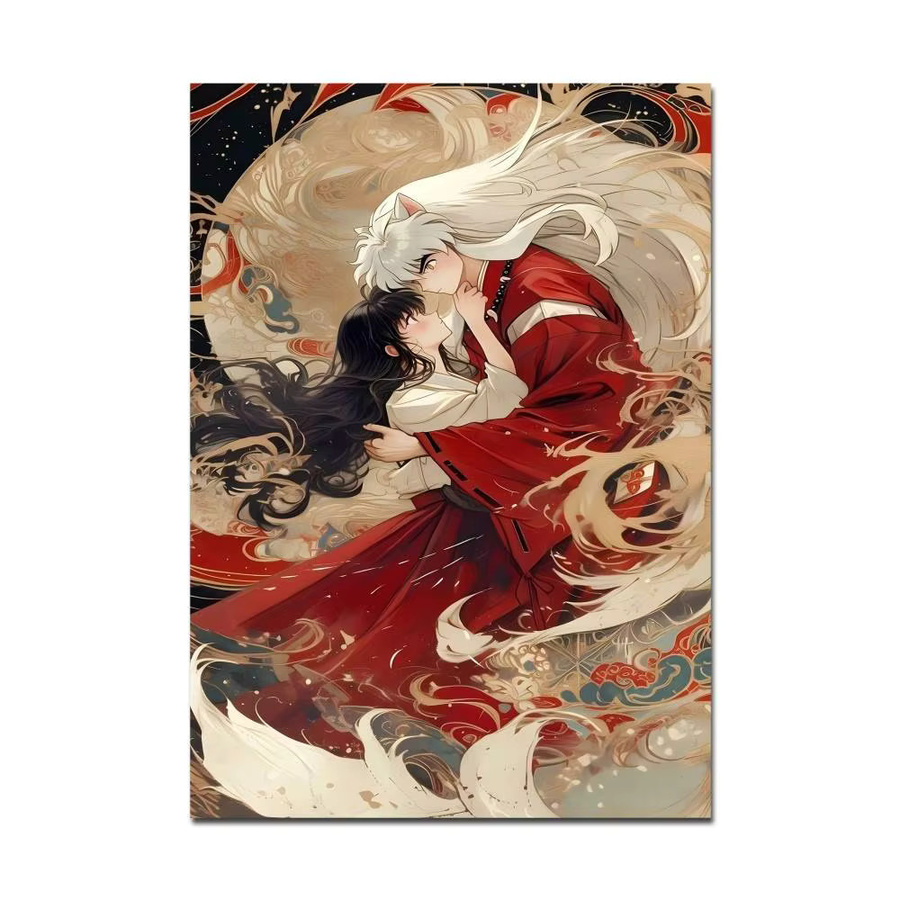 Inuyasha Anime Wandaufkleber aus wasserfestem Papier in Mehrfarbig - Bild 7