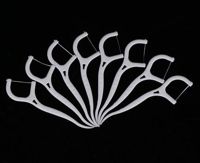 KuZHEN Einweg-Zahnseide-Sticks Interdentalbürsten, 100 Stück, Unisex - Bild 1