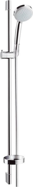 Hansgrohe Brausenset Croma 100 mit Unica'C Duschstange 900 mm und Seifenschale in Chrom - Bild 1