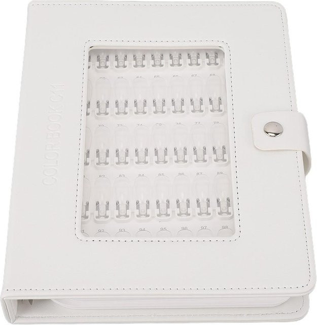 KaiSai Nagelfarb-Displaybuch, PU-Leder, White, Matt, Unisex - Bild 1