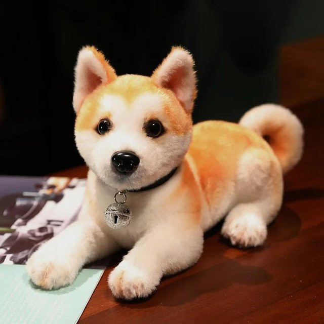 Kidsly Akita Hund Plüschtier, 25cm, Braun - Bild 1