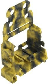 WAGO Befestigungsadapter 221-549/000-053 4mm² in Dunkelgrau-Gelb - Bild 1