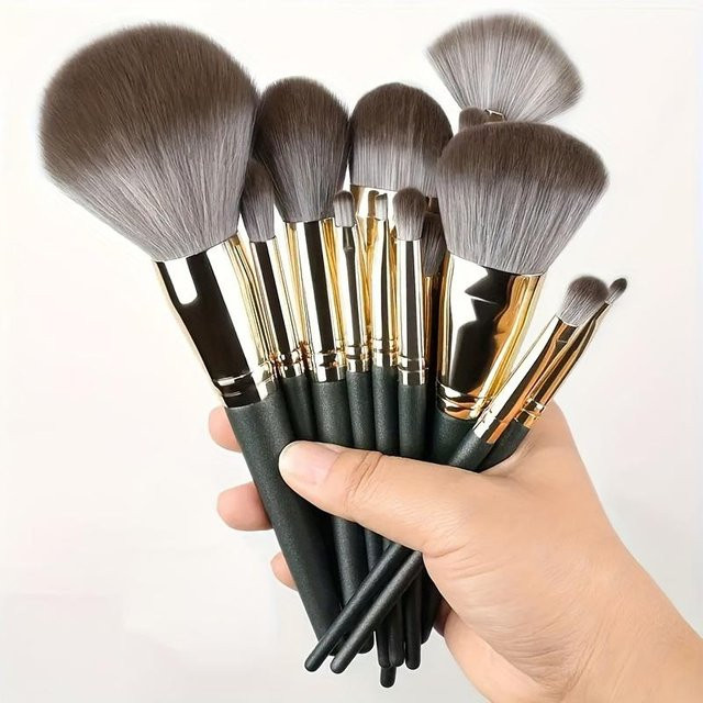 Beauty Every Day Make-up-Pinselset, 14-teilig, Grau, Nylonborsten - Bild 1