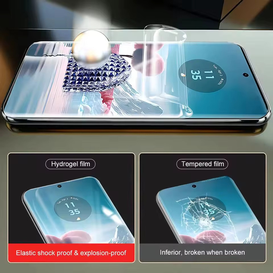 3er Pack HD Hydrogelfolie Displayschutzfolie für Motorola Moto Edge 60 Fusion 5G, transparent - Bild 4