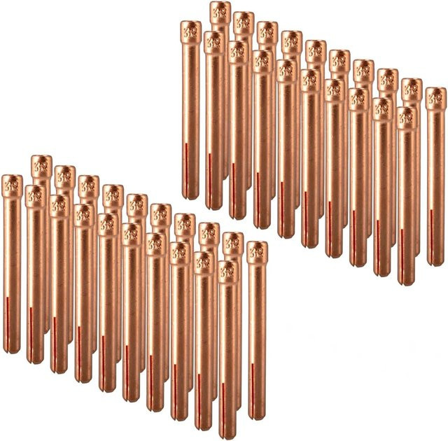 STAHLWERK Spannhülsen 32 mm WP SR Binzel 17 18 26 40er Set in Gold und Silber - Bild 1