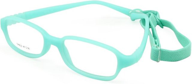 Yiran glasses Kinderbrille, Unisex, Vollrand, rechteckig, tr90, turquoise - Bild 1