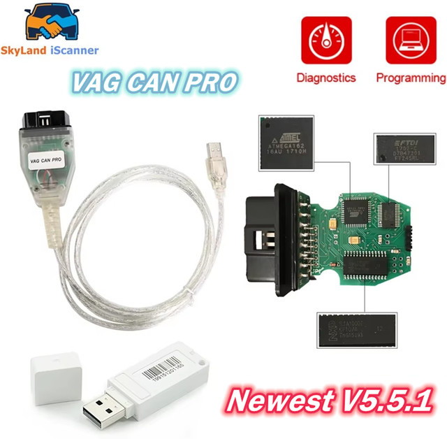 VAG CAN PRO 5.5.1 Diagnose-Tool mit CAN BUS UDS K-Line OBD2 Software für VAG Fahrzeuge - Bild 1