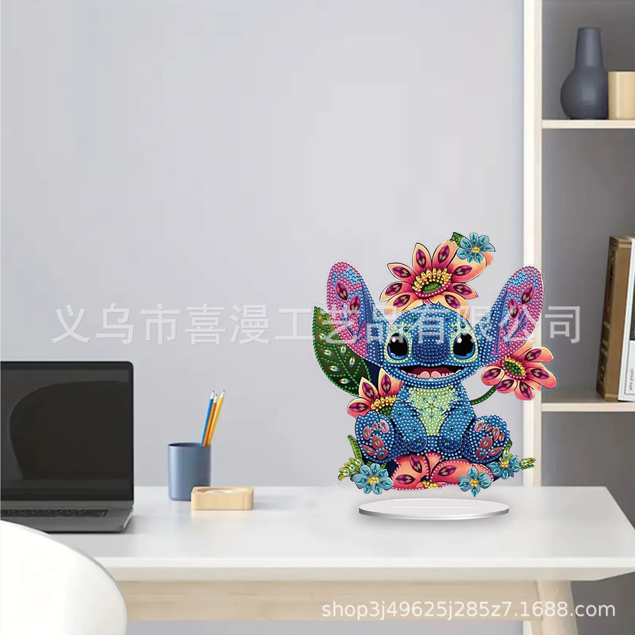 DIY Cartoon Stich Diamantmalerei unregelmäßig geformtes Kunsthandwerk Ornament zur Dekoration - Bild 2