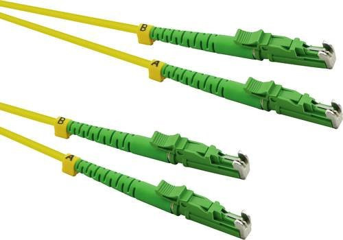 Roline Glasfaser LWL Anschlusskabel Singlemode 9/125 µ Gelb 7,50 m mit 1x LSH-Stecker auf 1x LSH-Stecker - Bild 1