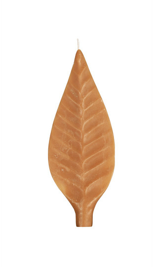 Cerabella Kerze Blatt in Rostrot - Bild 1