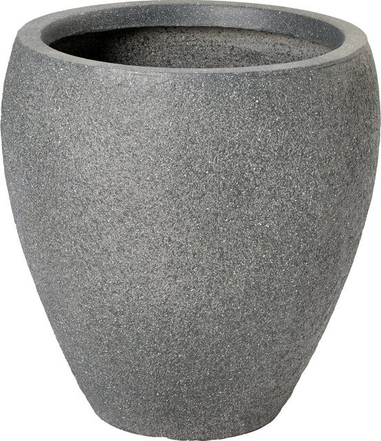 Runder Pflanztopf Fibreclay in Anthrazit, B/T/H: 30 x 30 x 31 cm - Bild 1