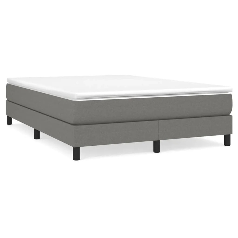 vidaXL Boxspringbett in Grau mit Stoffbezug, B/T/H: 140 x 200 x 203 cm - Bild 2