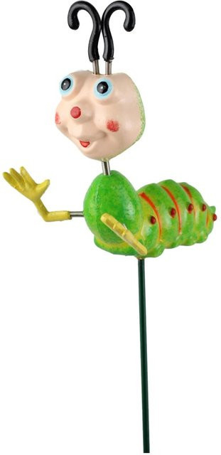 Deko-Gartenstecker Raupe H: 50 cm, B: 7,2 cm, T: 9,5 cm - Bild 1