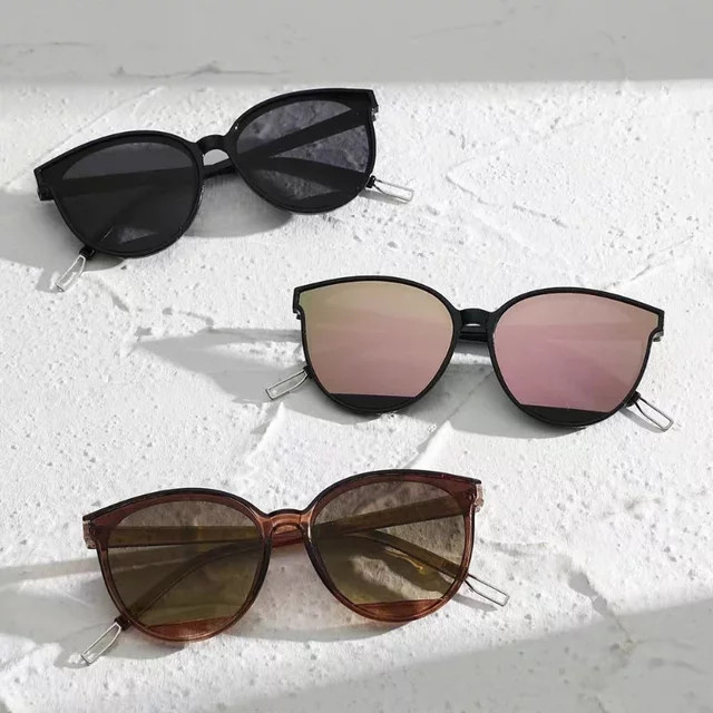 Rexxar Sonnenbrille, Rund, Vollrand, Kunststoff, Schwarz, Unisex - Bild 1