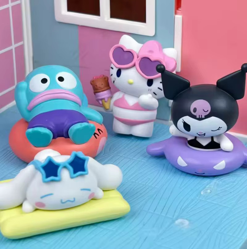 Sanrio Kuromi Actionfiguren-Modell Sommer-Badeanzug Blind Box, Weiß - Bild 2