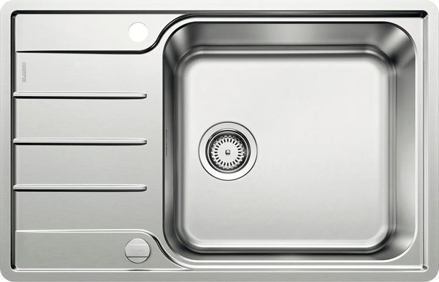 Blanco Einbauspüle Lemis Edelstahl in Silver mit Abtropffläche und Ablauffernbedienung - Bild 1