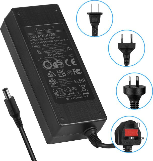 Douk Audio Netzteil Transformator Adapter in Schwarz für Verstärker, Lautsprecher und Monitore - Bild 1
