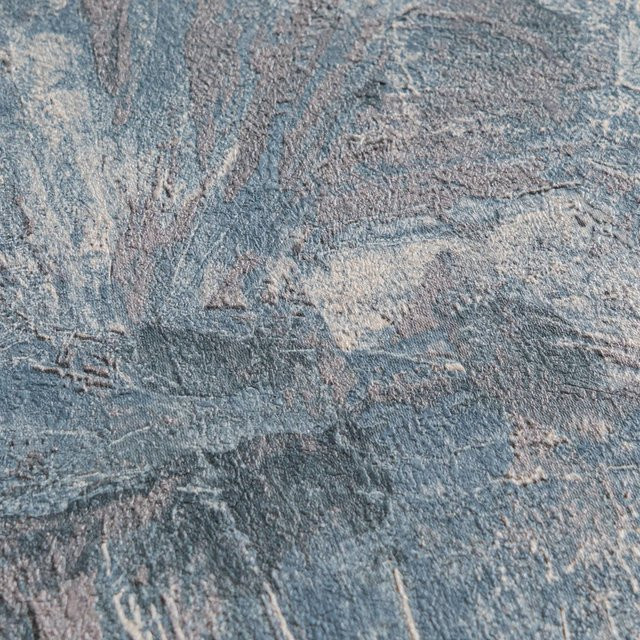 A.S. Création Vliestapete Grafik Floral in Blau-Grau, Breite: 0,53 m, Länge: 10,05 m - Bild 1