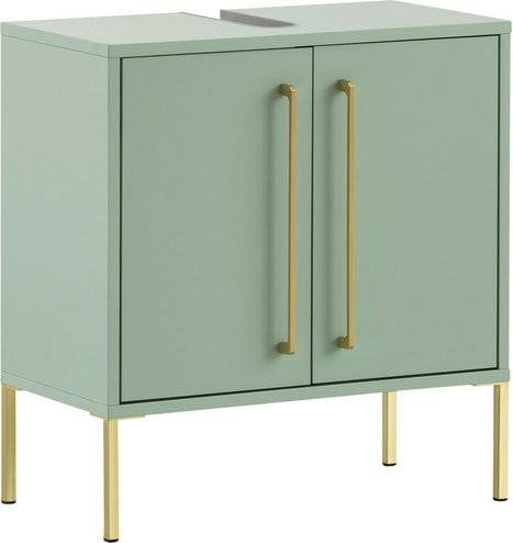 Waschbeckenunterschrank Sarah von SCHILDMEYER in Grün, B/H/T: 57,1 x 61,2 x 30,1 cm - Bild 1