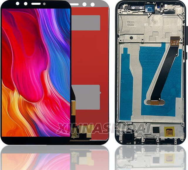 Huawei Honor 9 Lite LCD Display mit Rahmen und Touch Screen in Schwarz für das Modell LLD-L31 - Bild 1