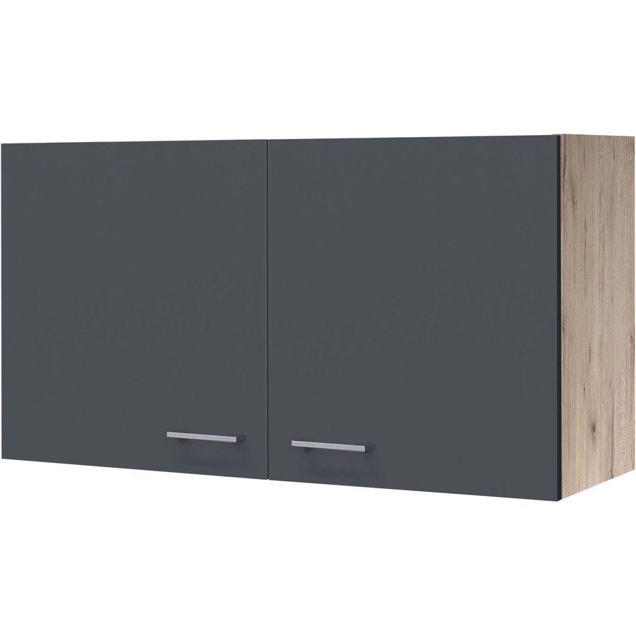 Flex-Well Küchen-Hängeschrank Morena Basaltgrau San Remo Eiche matt B/H/T: 100 x 54,8 x 32 cm - Bild 2