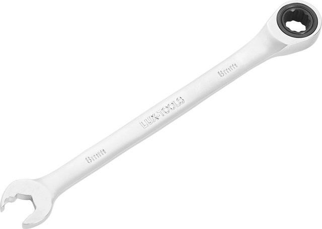LUX-TOOLS Kombinations-Ratschenschlüssel aus Chrom-Vanadium in Silber, 8 mm - Bild 1