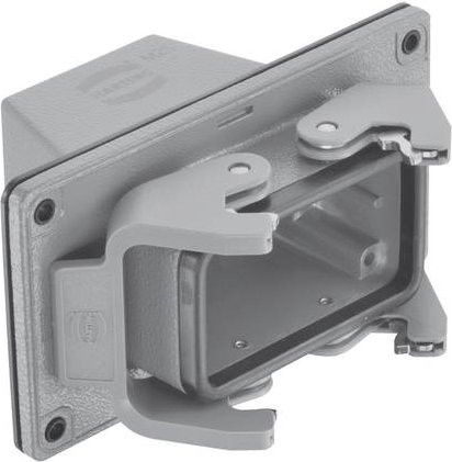 HARTING Wanddurchführungsgehäuse 19 30 010 1121 19300101121 aus Edelstahl in Grau - Bild 1