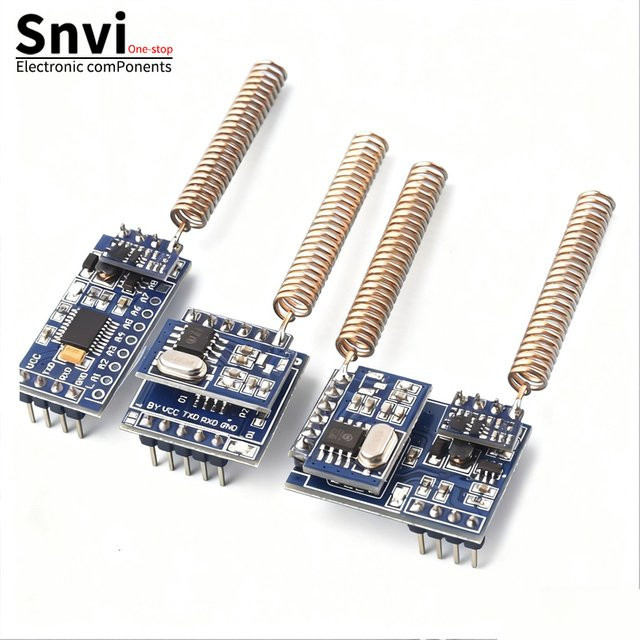 SNVI RF-Encoder-Decoder-Modul, 315/433 MHz drahtloses Fernbedienungsschaltmodul, UART-zu-RF-Transceiver-Modul, Blau - Bild 1