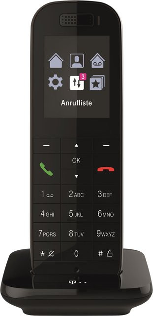 Deutsche Telekom Speedphone 52 Schnurloses Erweiterungshandgerät mit Bluetooth und Hands-free Funktion in Schwarz - Bild 2