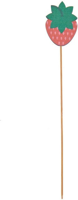 Rico Design Holz-Stecker Erdbeere für die Tischdekoration, Höhe: 25,5 cm - Bild 1