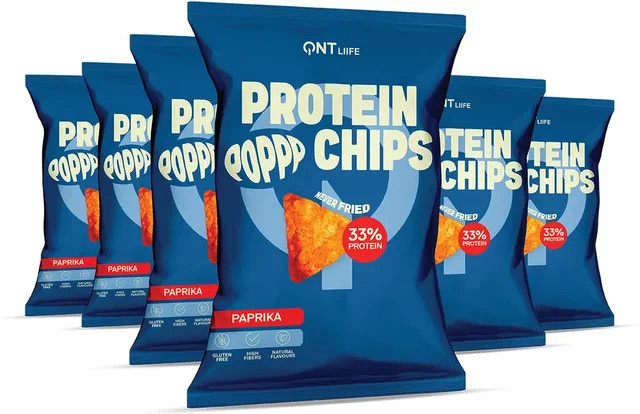 QNT Protein Snack Chips Paprika 50 g - Bild 1