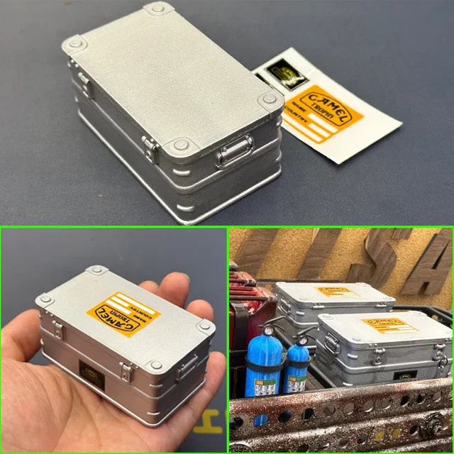Traxxas Simulierte Harz-Gepäckträgerbox, Zubehör, Grau - Bild 1