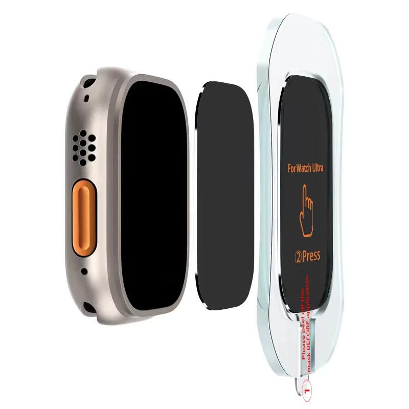 Apple Displayschutzfolie aus gehärtetem Glas, Apple Watch Ultra 49mm - Bild 3