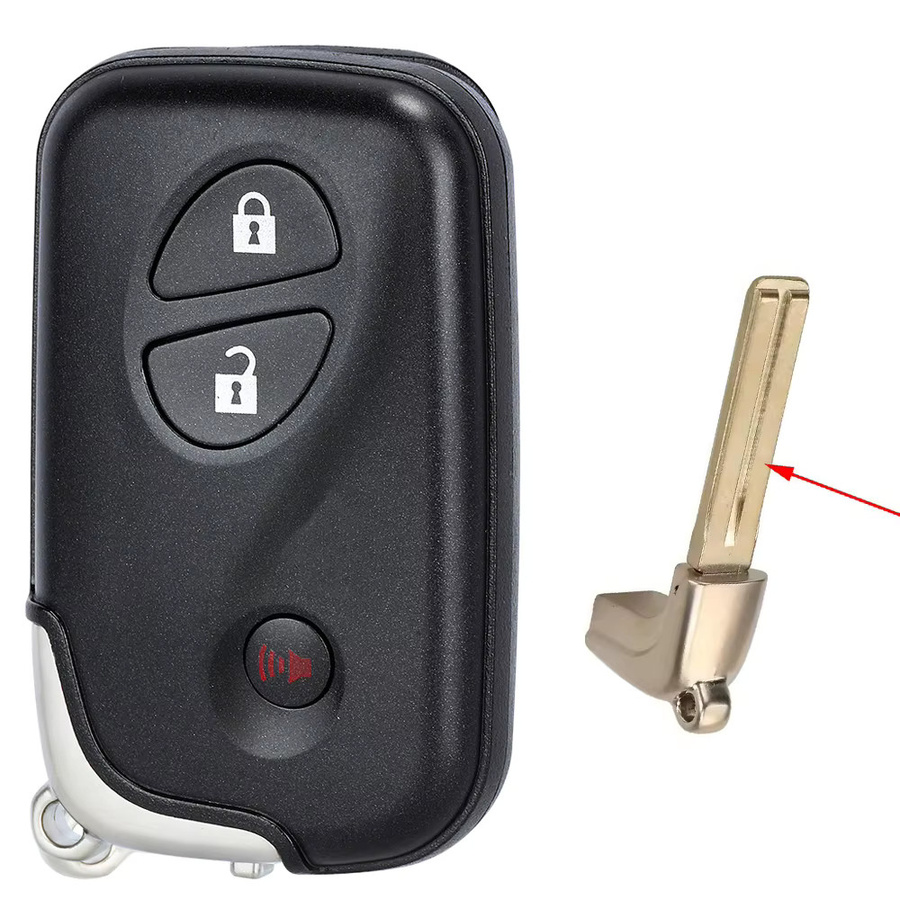 KEYECU Smart Fernbedienung Autoschlüssel für Lexus CT200h, 314,3MHz, 3 Tasten, Schwarz - Bild 3