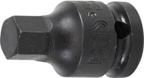 BGS Kraft-Bit-Einsatz 5485-13 in Schwarz mit 1/2 Zoll Innenvierkant und 13 mm Innensechskant - Bild 1