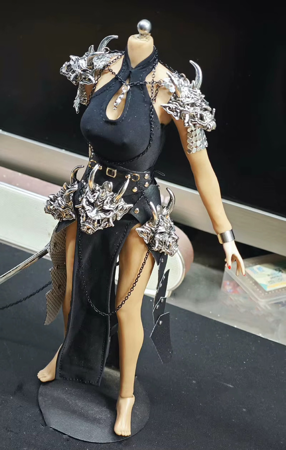 Taholicy Cheongsam Stil Kleid, Metall Tierkopf Rüstung, Zubehör - Bild 2