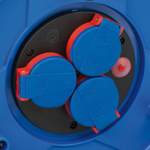 Brennenstuhl Kabeltrommel Garant IP44 Blau mit 25 m Kabellänge und 3 Steckplätzen - Bild 3