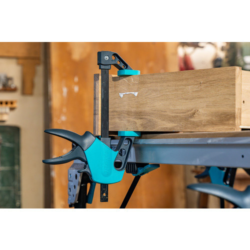 Wolfcraft Einhandzwinge EHZ Easy 75-150 in Schwarz und Türkis mit einer Spannweite von bis zu 150 mm - Bild 3