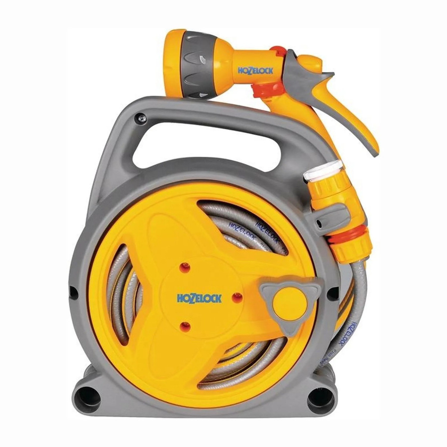 Hozelock Pico Reel Schlauchaufroller aus PVC inklusive Spritzpistole, Wasserstoppanschluss und Hahnanschluss - Bild 2