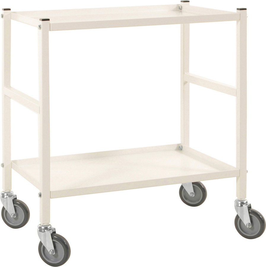 Kongamek Tischwagen in Weiss mit Bremse, Ladefläche Breite: 62,5 cm, Tiefe: 41,4 cm - Bild 1