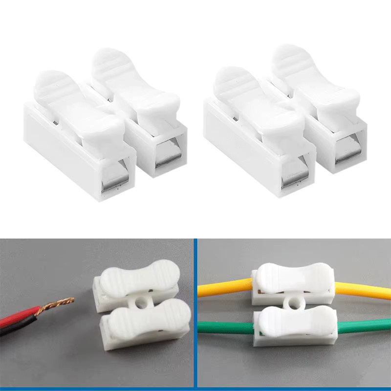 eoopee Universal Push-On Terminal Block Schnellverdrahtungsstecker für Haushaltsgeräte in Weiß - Bild 2